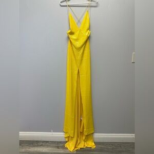 Alex Perry Yellow Maxi Dress